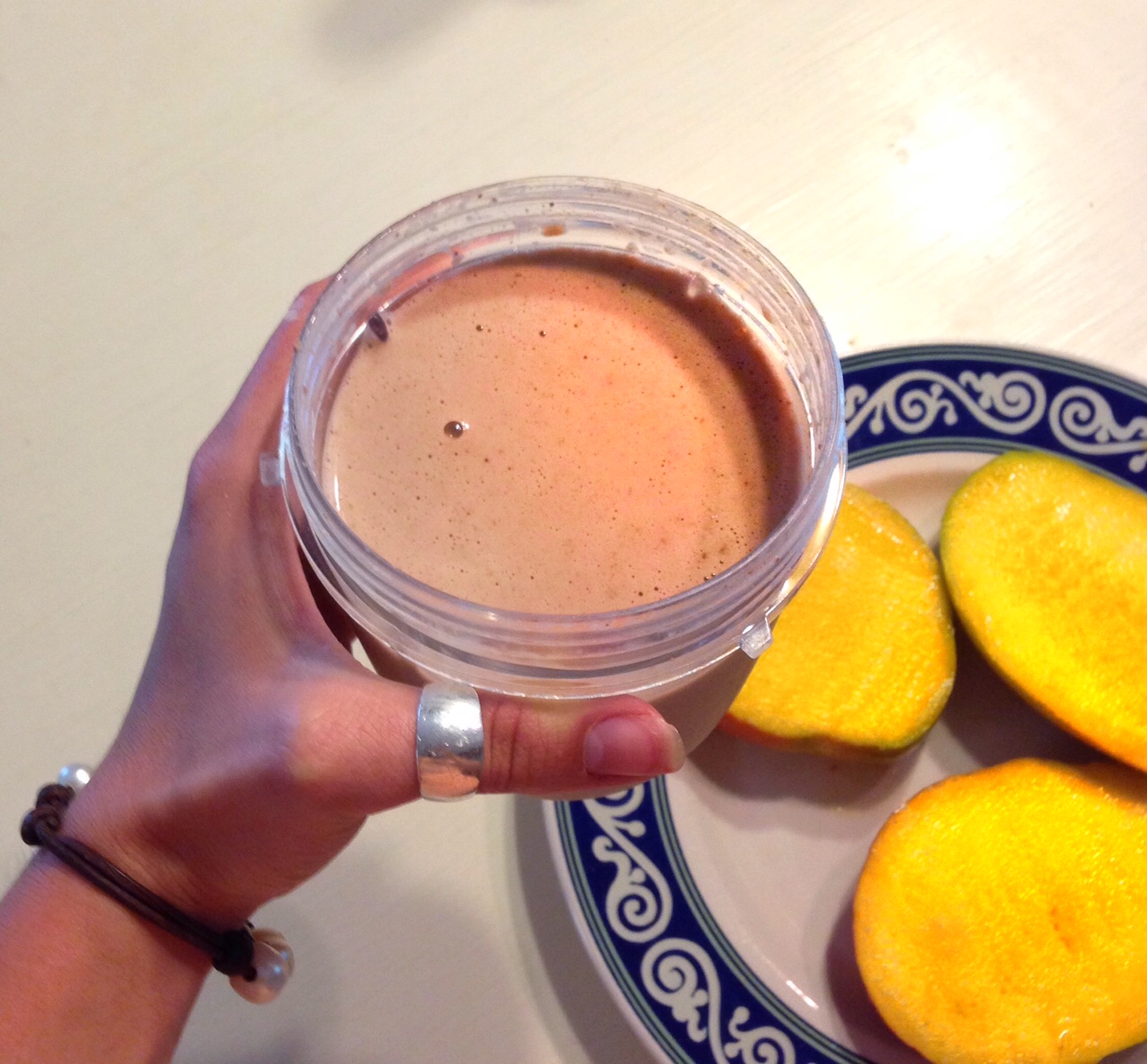 Chocolate Flaxseed Protein Smoothie